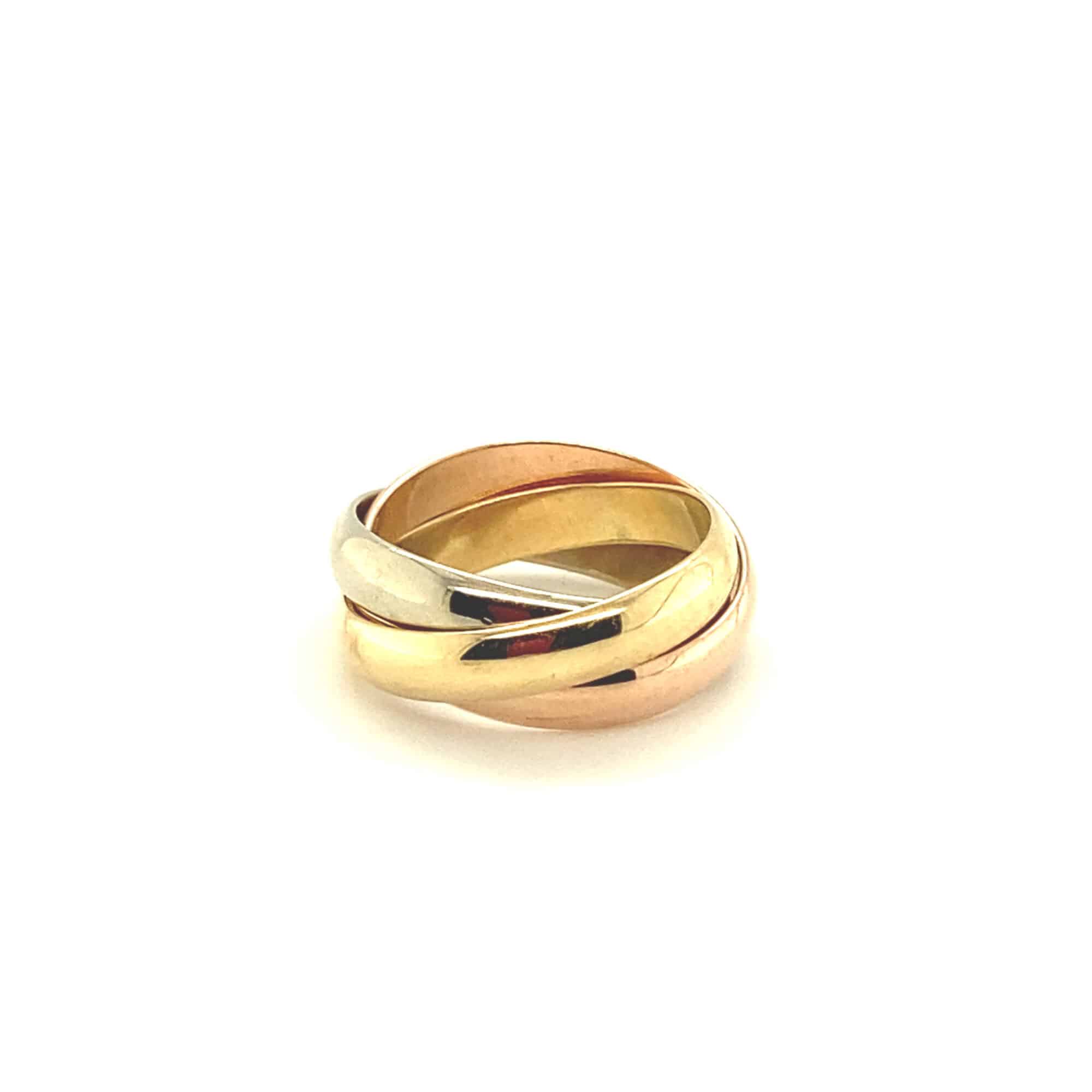 Cartier ring Trinity 18 karaats tricolor trois anneaux