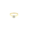 14 karaats geelgouden solitaire ring