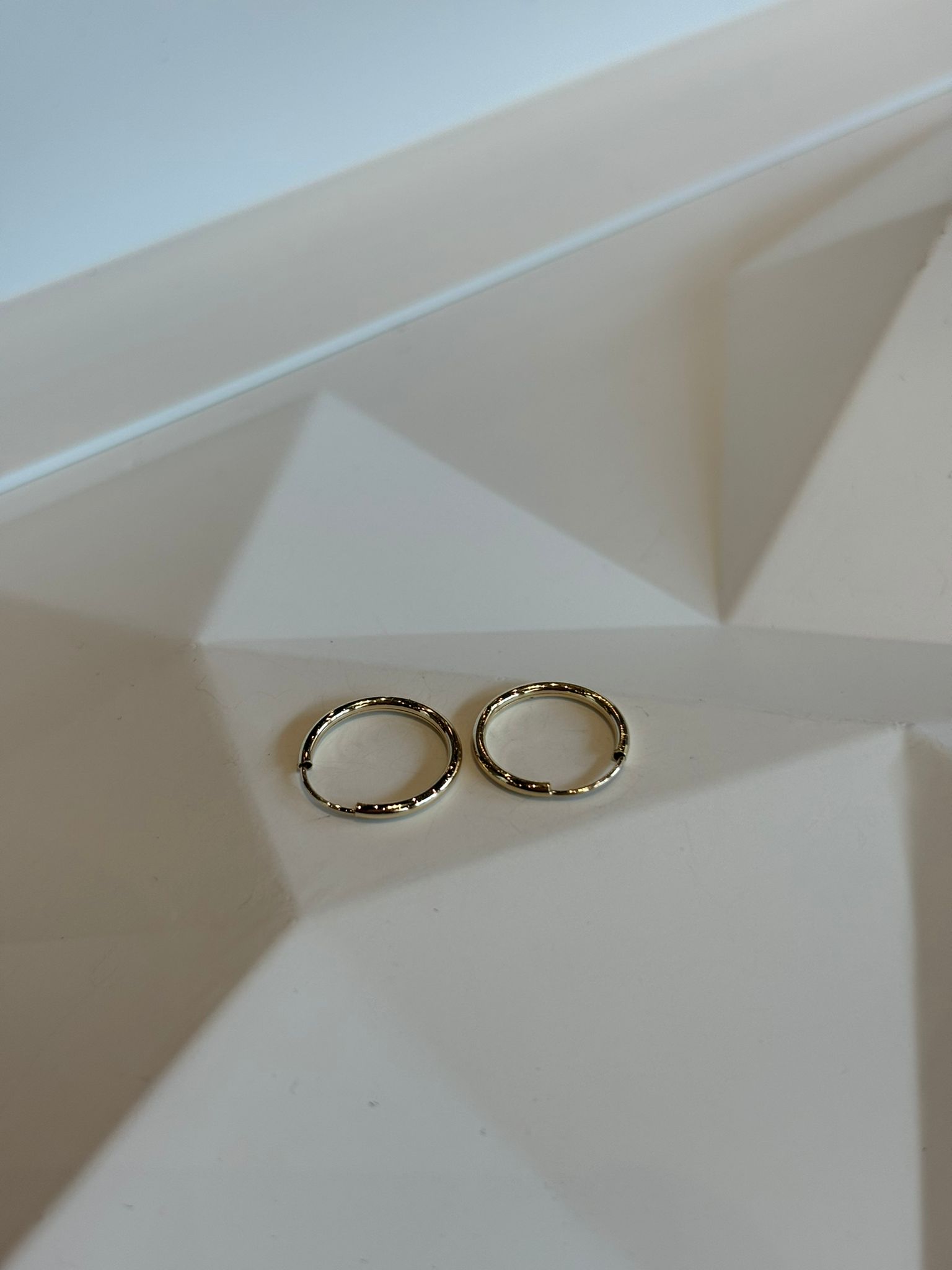 Set geelgouden creolen