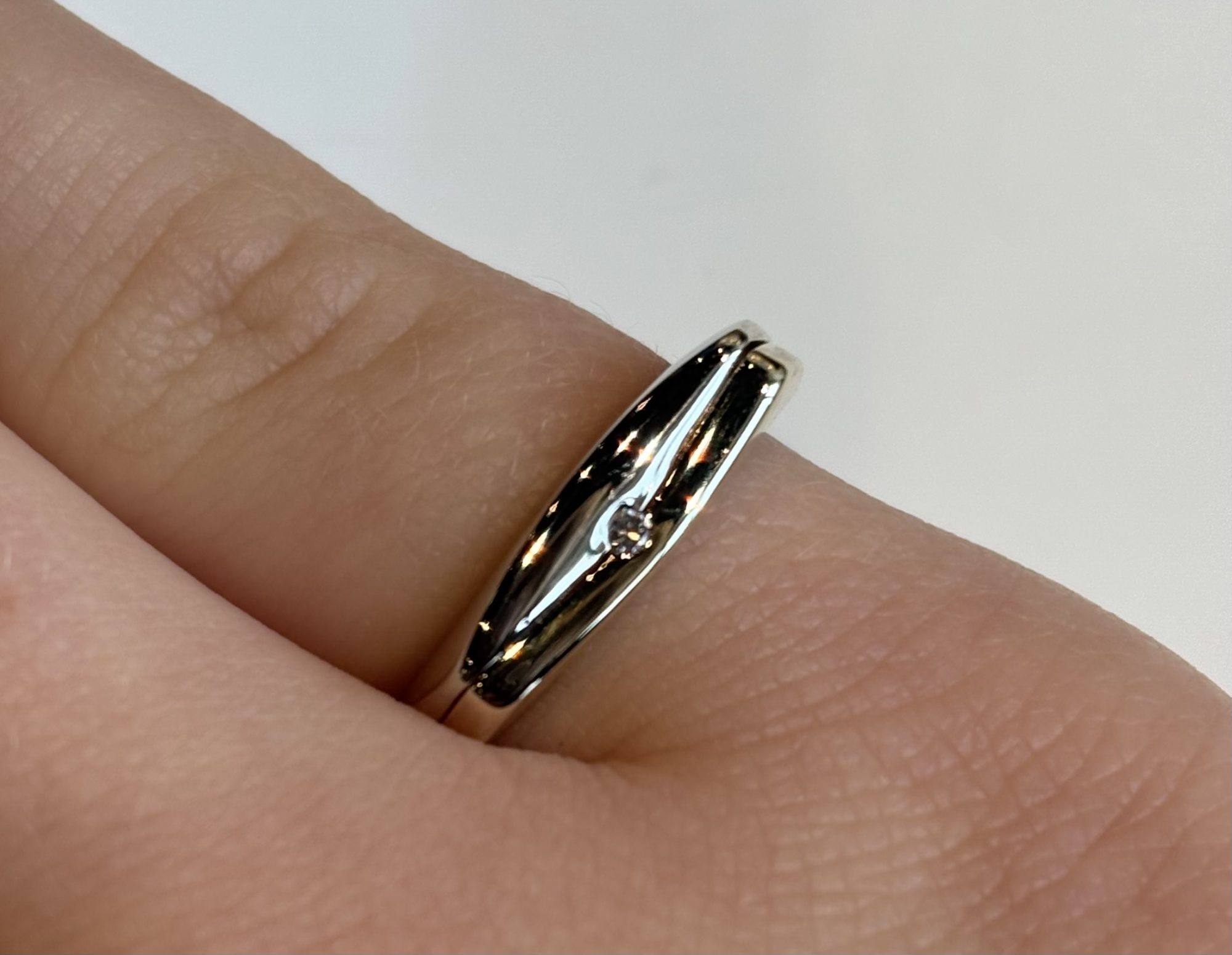 Alternative view of Bicolor gouden fantasiering 0,02ct