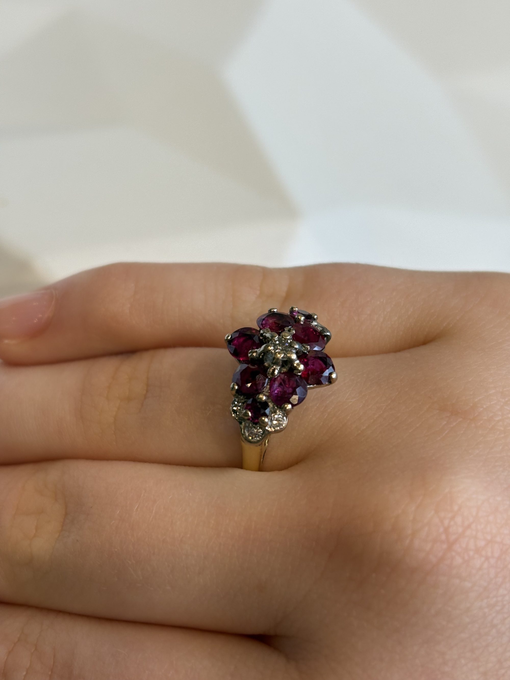 Alternative view of Gouden robijn ring