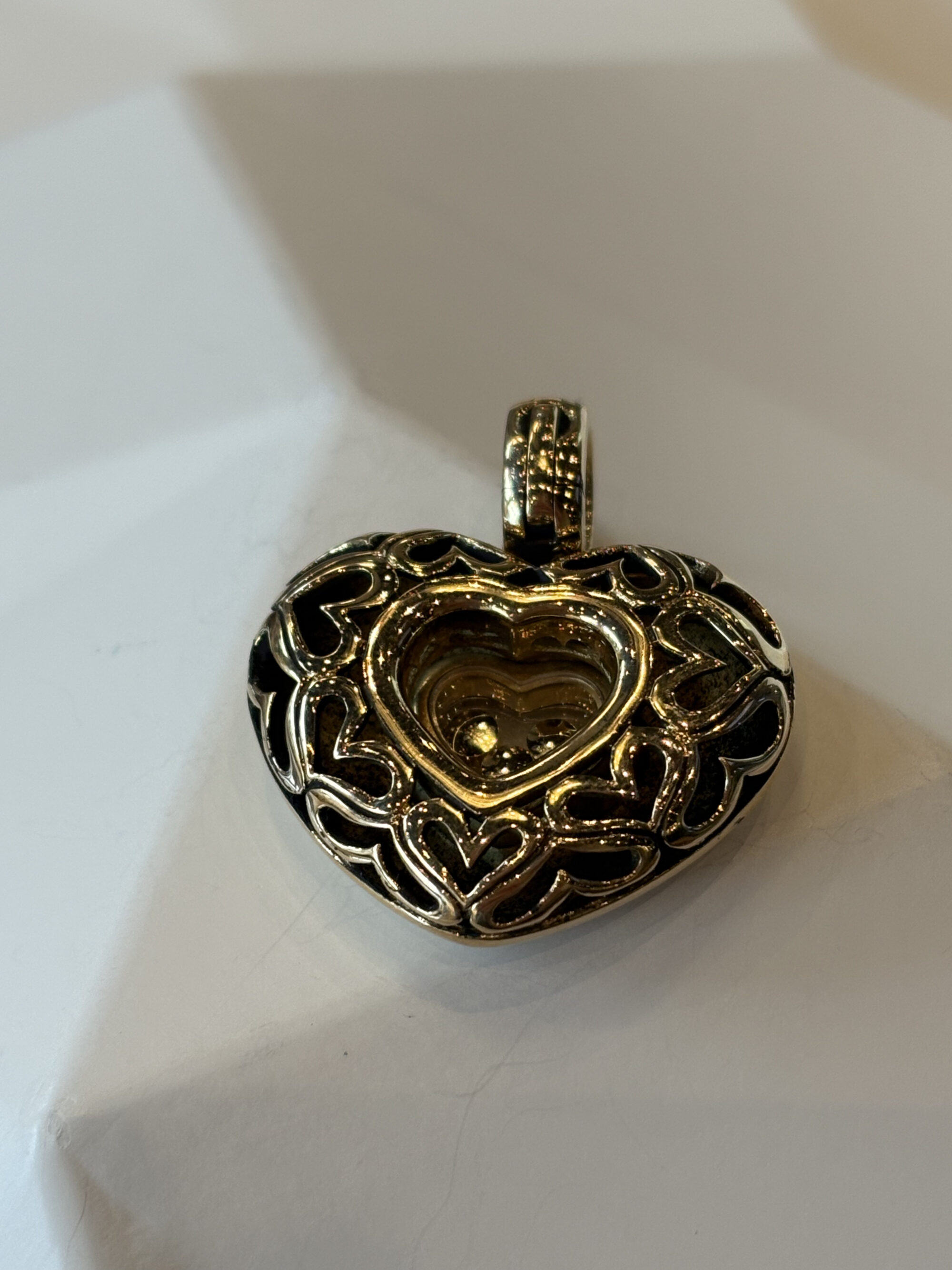 Alternative view of Gouden Chopard hanger happy diamonds